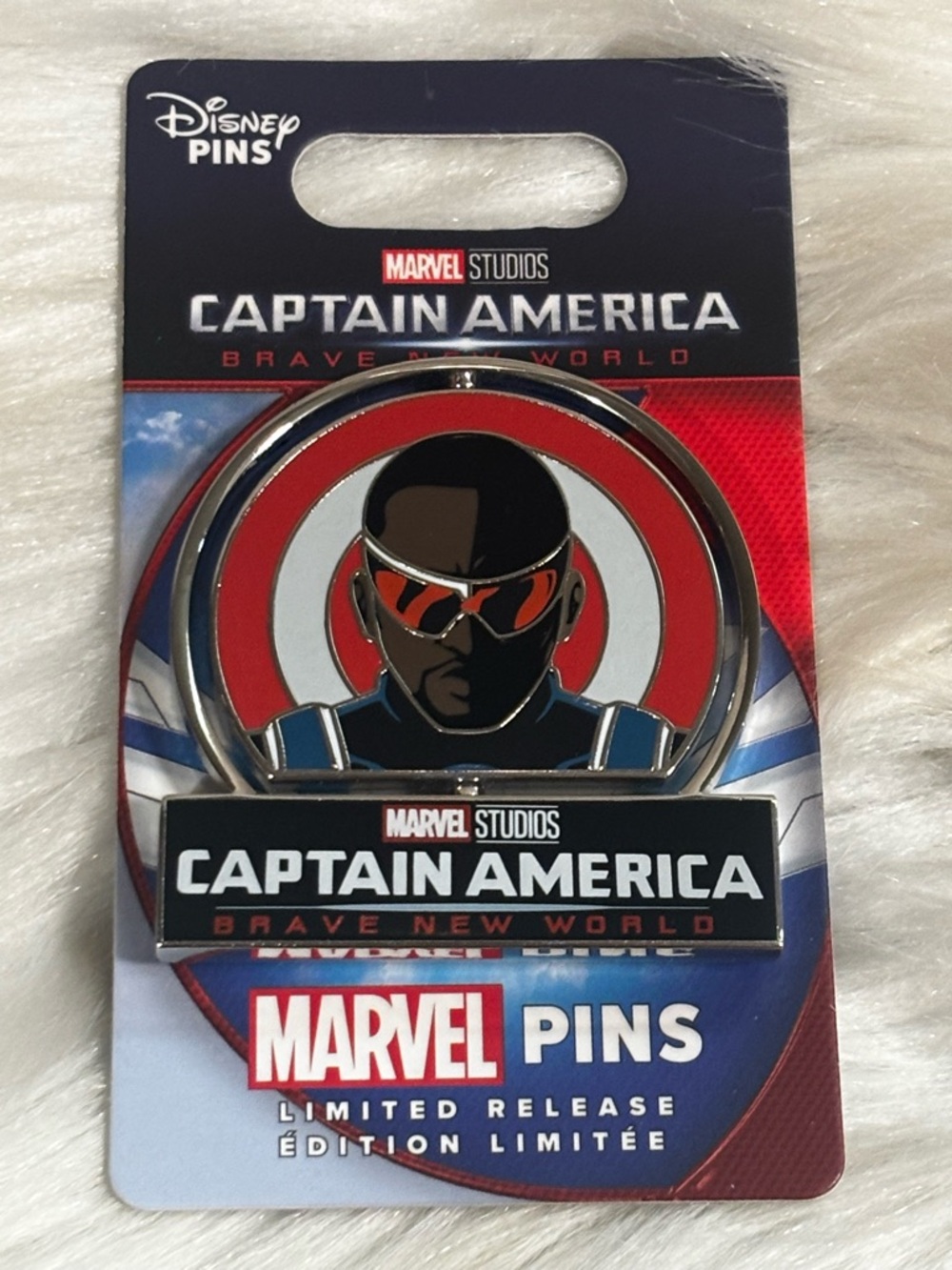 Marvel Studies Captain America Brave New World Spinner Pin Limited Release New